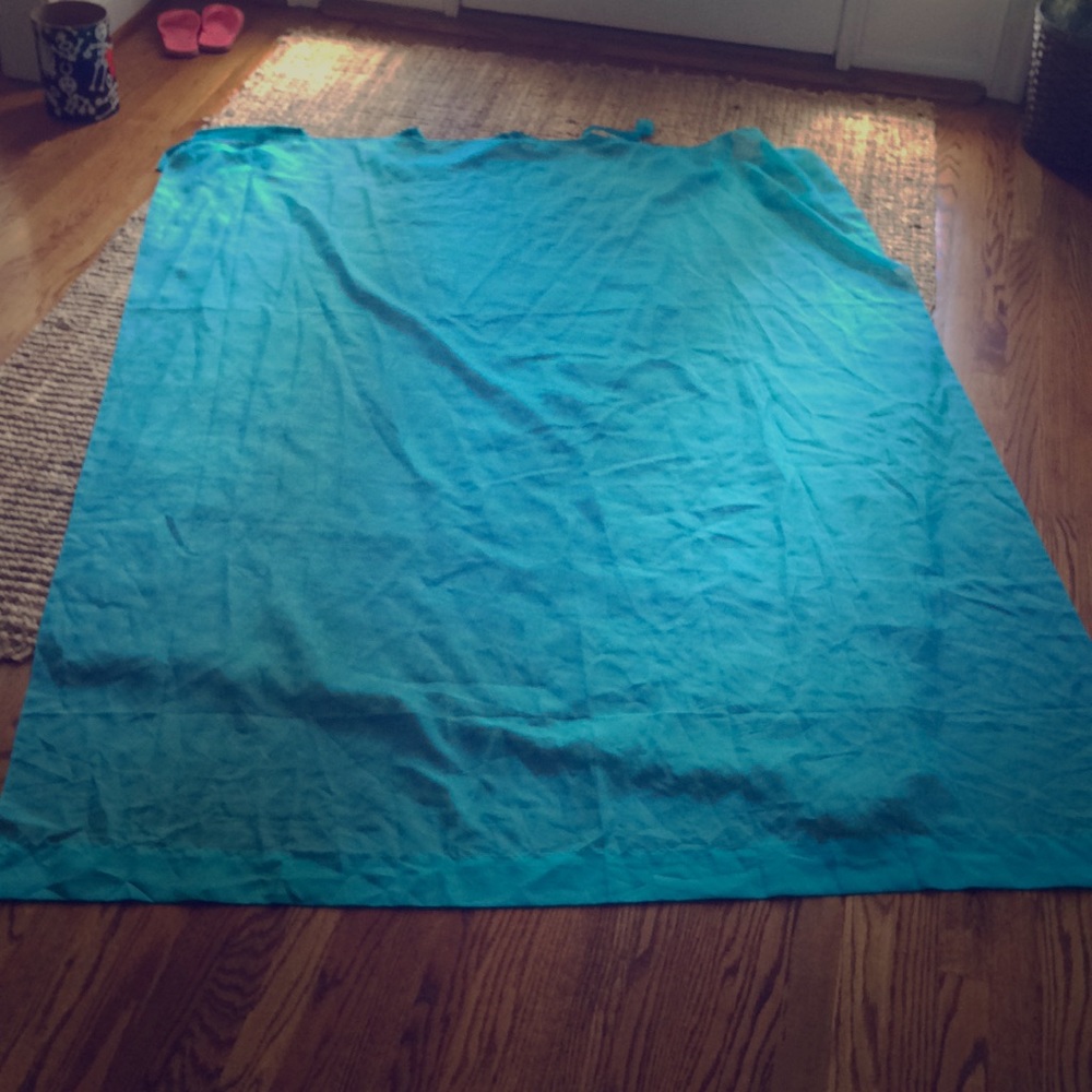 Blue curtain